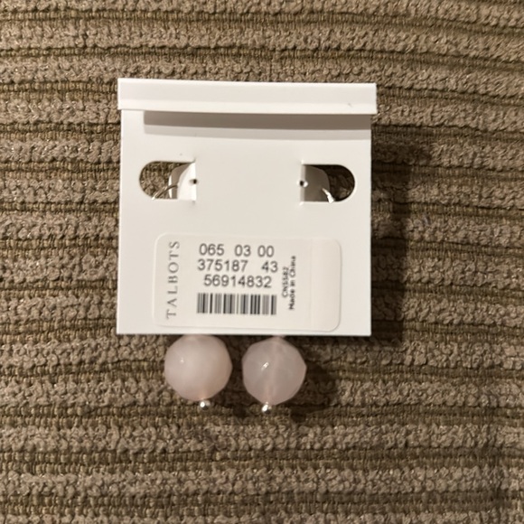 Talbots Linear Stone Drop Earrings - Picture 3 of 3